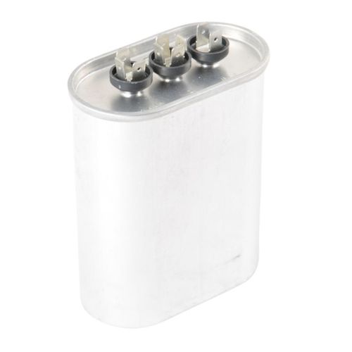 Main product image of 86H7701, 55/10 Mfd Dual Run Capacitor, 440 Vac, Oval, 86H77