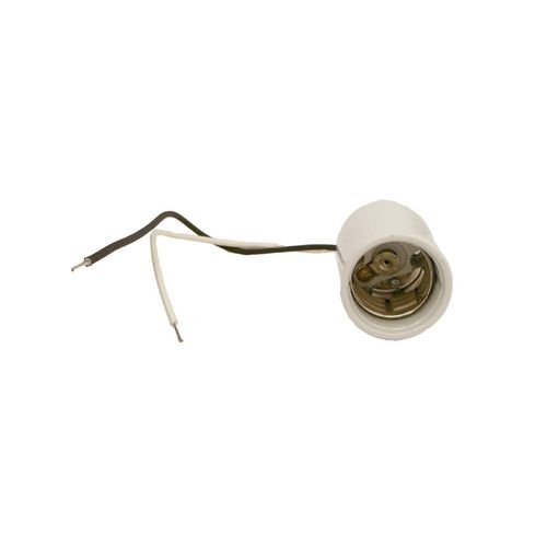 Main product image of Mogul Base, Keyless HID Glazed Porcelain Lampholder, HPS up to 400W, Single Circuit (White)
