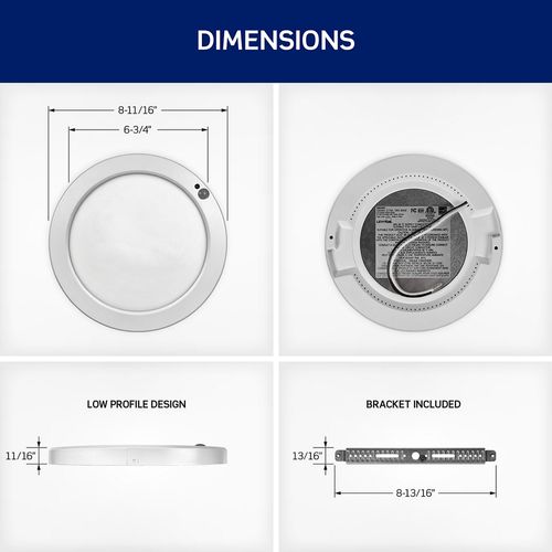 Main product image of 8" Round Aperture Downlight, CCT Selectable - White (18W), 9866-B0W