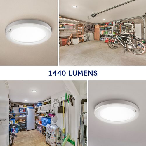 Main product image of 8" Round Aperture Downlight, CCT Selectable - White (18W), 9866-B0W