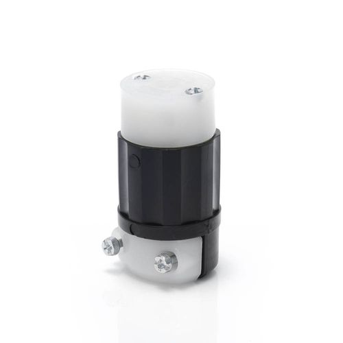 Main product image of Mini Locking Connector, 15 Amp, 125v, Industrial Grade (Black & White), ML2-C