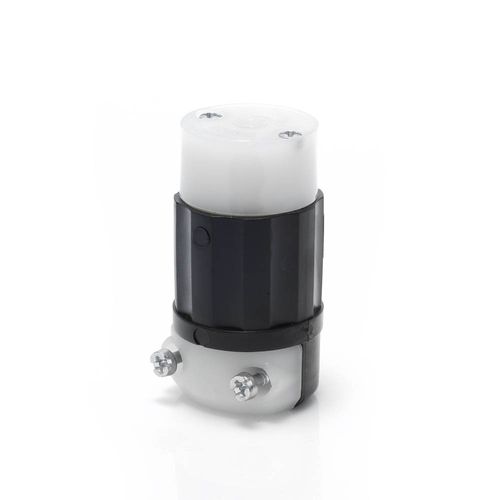 Main product image of Mini Locking Connector, 15 Amp, 125/250v, Industrial Grade (Black & White), ML3-C