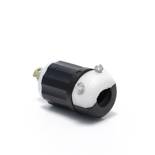 Main product image of Mini Locking Plug, 15 Amp, 125/250v, Industrial Grade (Black & White), ML3-P