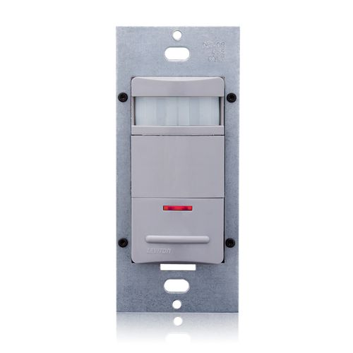 Main product image of Occupancy Sensor Lighting Control, PIR, Wall Switch, 2100 sq ft, 120-277V, Decora (Gray), ODS10-IDG