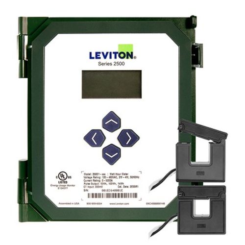 Main product image of VerifEye Series 2500, Submeter, Indoor/Outdoor, 120/208v or 277/480v, 3 Phase, 100a, 2 Split Core Current Transformers, Electric Meter Kit