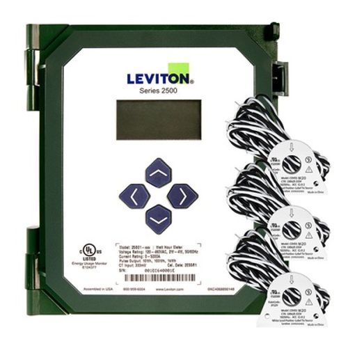 Main product image of VerifEye Series 2500, Submeter, Indoor/Outdoor, 120/208v or 277/480v, 3 Phase, 200a, 3 Solid Core Current Transformers, Electric Meter Kit