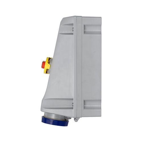 Main product image of 100A 277/480V 3-Phase, IEC 60309-1 & 60309-2, 4P, 5W, Pin & Sleeve Mechanical Interlock (Red), 5100MI7WLEV