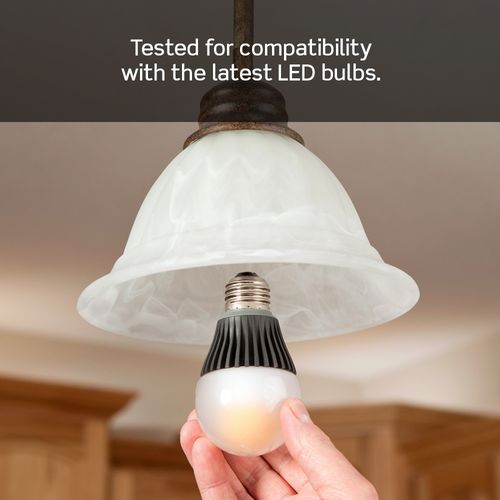 Main product image of SureSlide Dimmer Switch for Dimmable LED, Halogen and Incandescent Bulbs 150W LED, 600W (Black), 6674-P0E