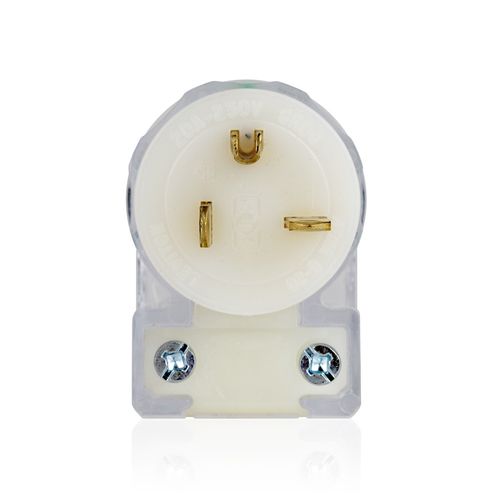 Main product image of Hospital Grade Straight Blade Plug, 20A, 250V, NEMA 6-20P (Black/White), 8415-CAT