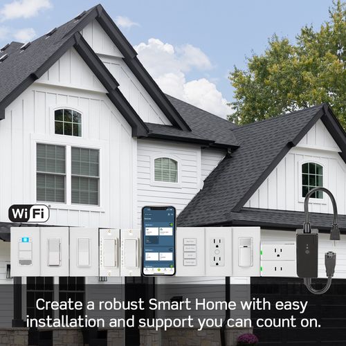 Main product image of Decora Smart Wi-Fi Dimmer, ELV/LED Phase Selectable, White, D2ELV-1BW