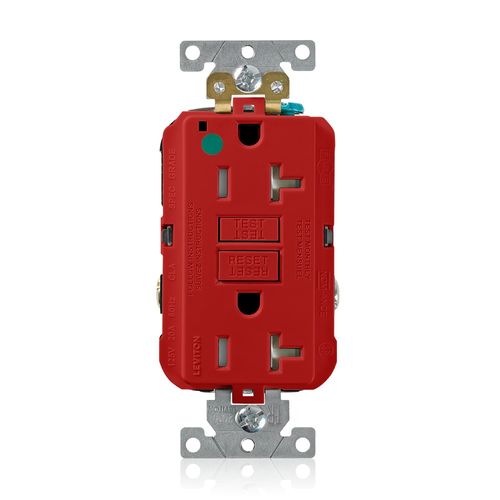 Main product image of Self-test SmartlockPro Tamper-Resistant GFCI Receptacle/Outlet, 20A, Brown (125V), GFTR2-HGR