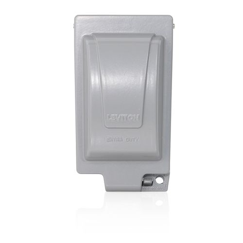 Main product image of 1-Gang Weatherproof Cover, Aluminum (Gray), IUM1V-GY