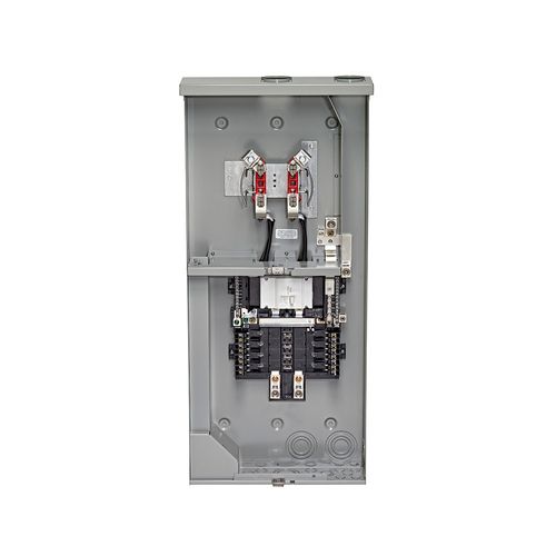 Main product image of 8 Circuit 8 Space Outdoor Meter Main Combo, Ringless w/ Internal Trough (200A), LS820-BTD