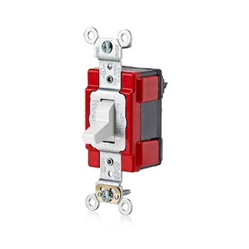 Main product image of Lev-Lok Toggle Switch, 20A, 120/277V (White), M1221-W