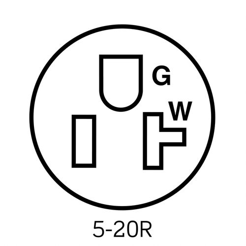 Main product image of 20 Amp, 125V, Lev-Lok Duplex Receptacle, Heavy-Duty Hospital Grade (Ivory), M8300-HI
