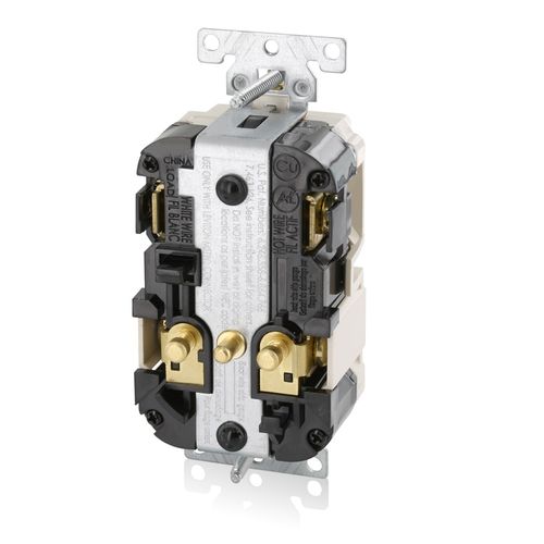 Main product image of 20A SmartlockPro GFCI Receptacle/Outlet, Extra Heavy-Duty Hospital Grade, Lev-Lok (Gray), MGFN2-HGG