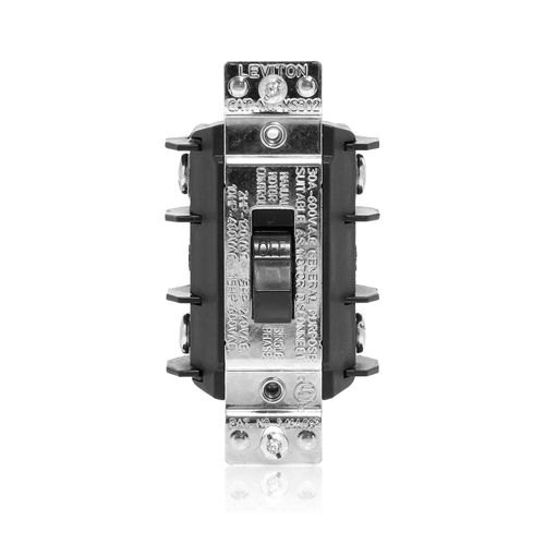 Main product image of 2P, 1-Phase Black Manual Motor Toggle Control, 30A (600V), MS302-DSS