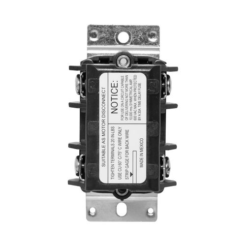 Main product image of 2P, 1-Phase Black Manual Motor Toggle Control, 40A (600V), MS402-DS
