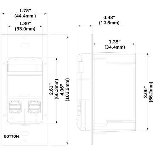 Main product image of Decora Multi-Technology Wall Switch Occupancy Sensor, 2400 Sq. Ft - White, OSSMD-MAW