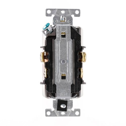 Main product image of Decora Plus 20A Weather and Tamper Resistant Duplex Receptacle, 125V, Back or Side Wire, NEMA 5-20R, 2-Pole, 3-Wire, Self-Grounding, (White), WTD20-W
