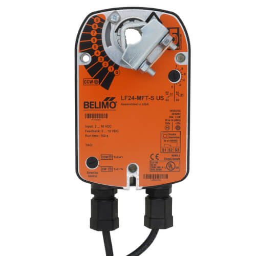 Main product image of Spring Return Fail-Safe, Proportional Damper Control Actuator, Direct Coupled, MFT - 24 VAC/DC