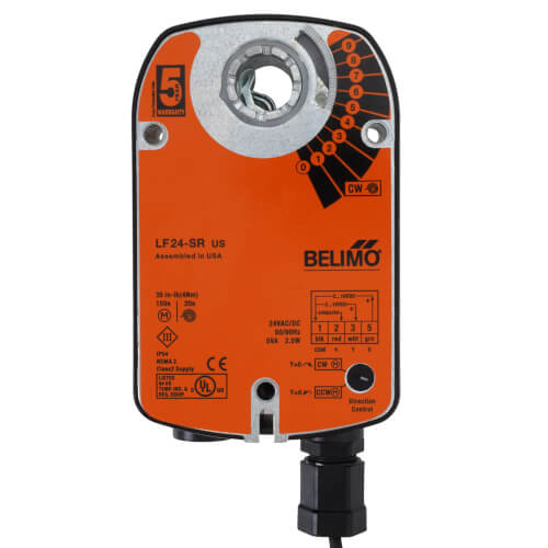 Main product image of Spring Return Fail-Safe, Proportional Damper Control Actuator, Direct Coupled - 24 VAC/DC (No Aux Switch)
