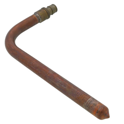 Main product image of 1/2" ProPEX Brass x 1/2" Copper Stub Elbow, 3-1/2" x 8", (Lead Free Brass)