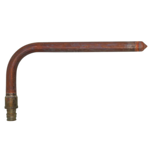 Main product image of 1/2" ProPEX Brass x 1/2" Copper Stub Elbow, 3-1/2" x 8", (Lead Free Brass)