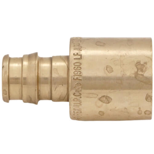 Main product image of 3/8" ProPEX x 1/2" Female Sweat Copper Pipe Adapter (Lead Free Brass)