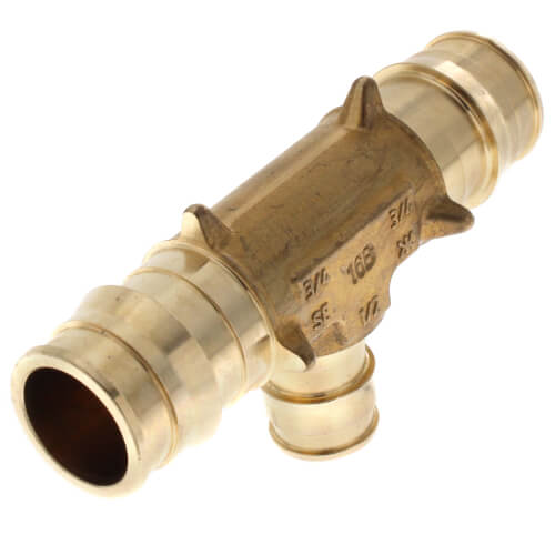 Main product image of 3/4" x 3/4" x 1/2" ProPEX Reducing Tee (Lead Free Brass)