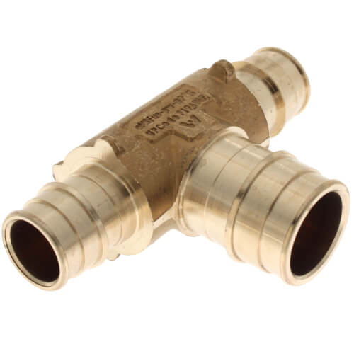 3/4" x 3/4" x 1" ProPEX Reducing Tee (Lead Free Brass)