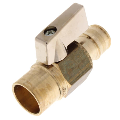 Main product image of 1/2" ProPEX x 1/2" Copper Adapter Brass Ball Valve (Lead Free)