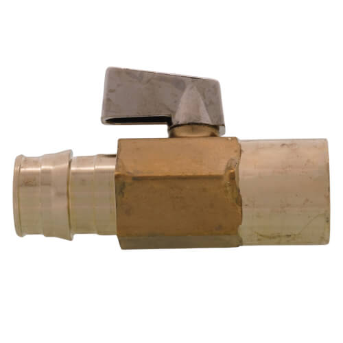 Main product image of 3/4" ProPEX x 3/4" Copper Adapter Brass Ball Valve (Lead Free)