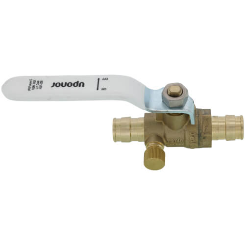1/2" ProPEX Full Port Brass Stop & Drain Ball Valve (Lead Free)