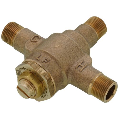 Main product image of 3/8" Compression Under Counter Thermostatic Mixing Valve, Rough Bronze (Lead Free)