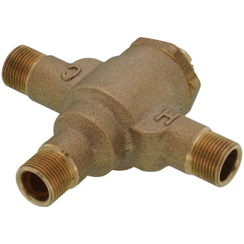Main product image of 3/8" Compression Under Counter Thermostatic Mixing Valve, Rough Bronze (Lead Free)