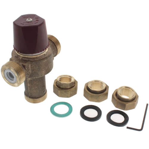 1/2" FNPT Union HydroGuard Thermostatic Tempering Valve (90°- 160°F)
