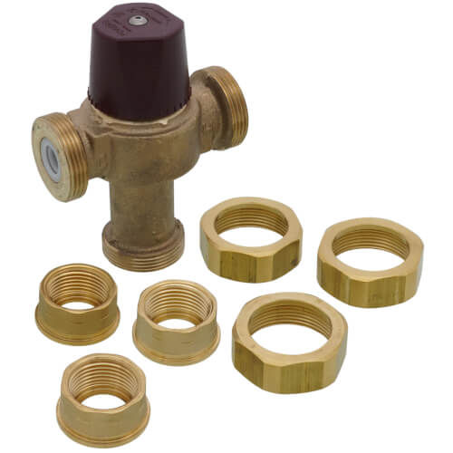 3/4" FNPT Union HydroGuard Thermostatic Tempering Valve (90°- 160°F)