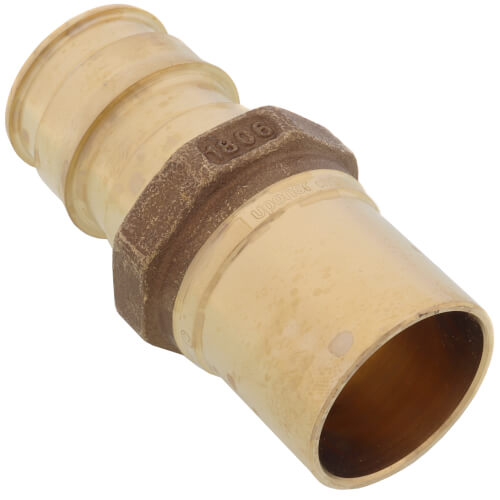 Main product image of 1-1/4" ProPEX x 1-1/4" Copper Press Brass Fitting Adapter (Lead Free)