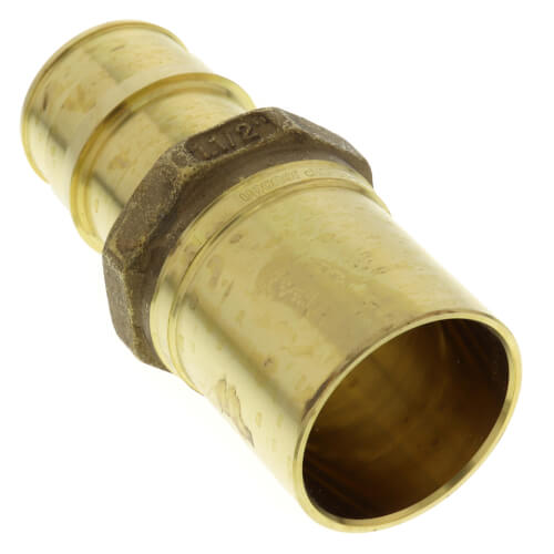 Main product image of 1-1/2" ProPEX x 1-1/2" Copper Press Brass Fitting Adapter (Lead Free)