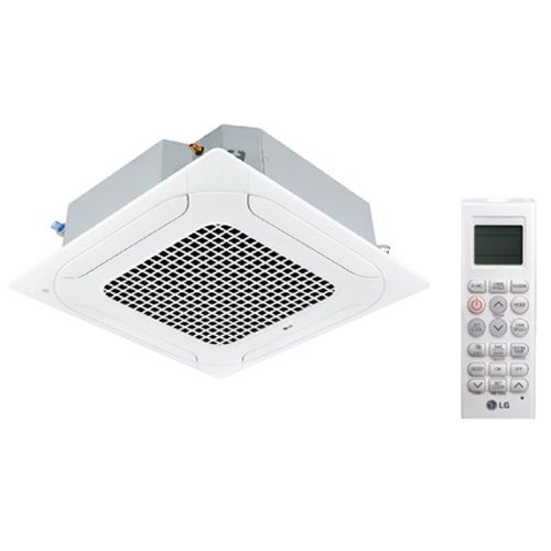 Main product image of 24,000 BTU, R-32, 21 SEER2 3 x 3 4-Way Ceiling Cassette High Efficiency Single Zone Heat Pump w/out Grill (Indoor Unit)