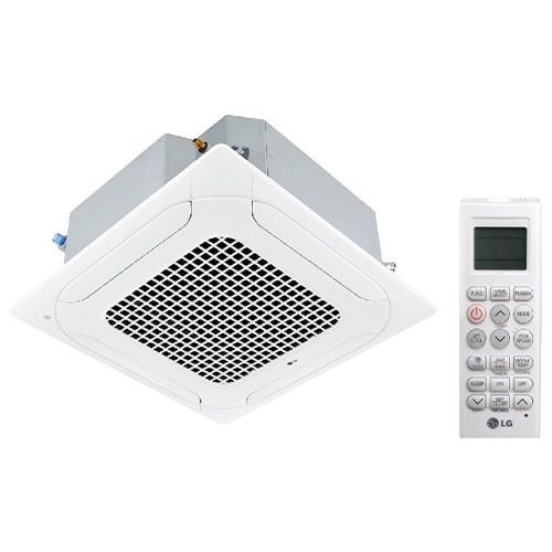 Main product image of 36,000 BTU, R-32, 22 SEER2 3 x 3 4-Way Ceiling Cassette High Efficiency Single Zone Heat Pump w/out Grill (Indoor Unit)