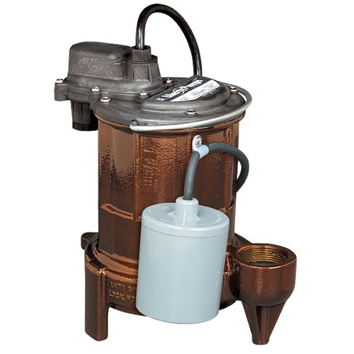 Main product image of 1/3 HP Automatic Effluent Pump w/ Wide-Angle Float Switch - 115v, 35 ft Cord