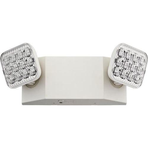 Main product image of Basics EU2C Series 2-Head LED Emergency Light with Adjustable Heads (White), EU2C-M6-LED