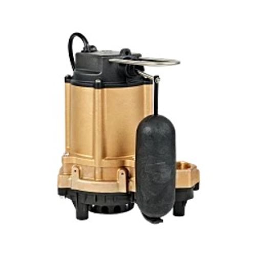 Main product image of 6EC-CBA-SFS 1/3 HP Bronze Sump & Light Effluent Pump, Snap Action Float, 20' Cord
