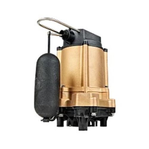 Main product image of 6EC-CBA-SFS 1/3 HP Bronze Sump & Light Effluent Pump, Snap Action Float, 20' Cord