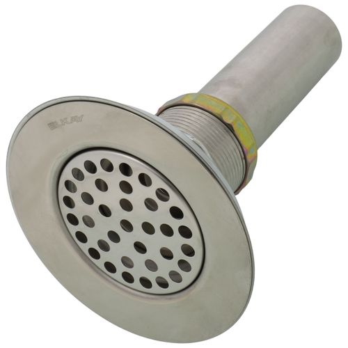 Main product image of Type 304 Stainless Steel Body w/ Perforated 3" Grid Strainer, Stainless Steel Tailpiece, LK18B