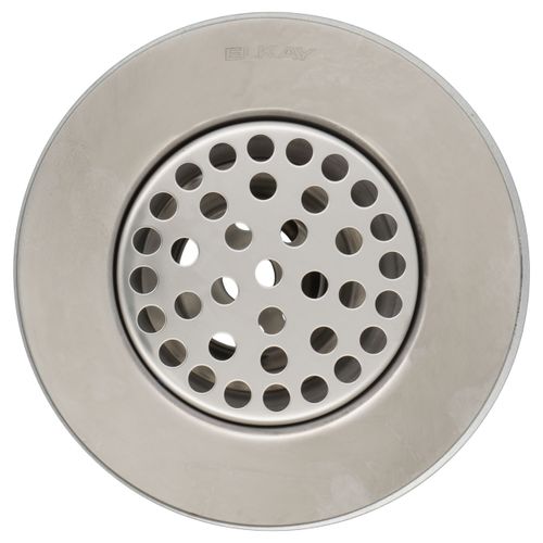 Main product image of Type 304 Stainless Steel Body w/ Perforated 3" Grid Strainer, Stainless Steel Tailpiece, LK18B