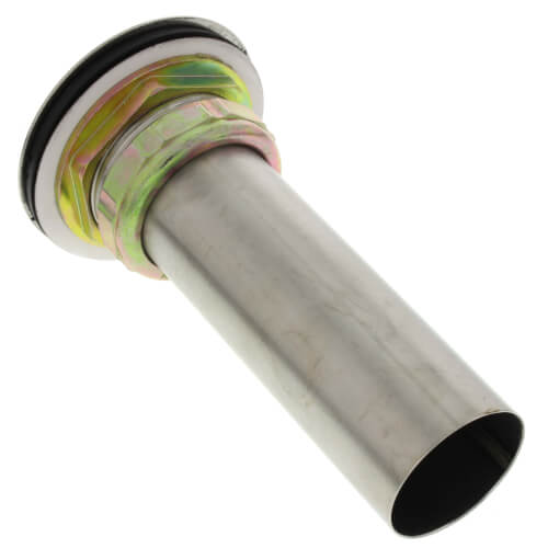 Main product image of Chrome Plated Brass Drain Fitting w/ 2" Perforated Grid Strainer, Stainless Steel Tailpiece, LK8