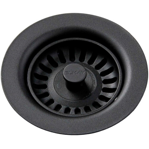 Main product image of Disposer Flange with Removable Basket Strainer and Rubber Stopper Black, LKQD35BK